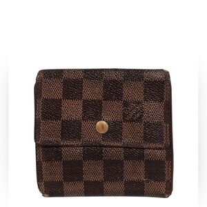 LOUIS VUITTON Damier Ebene Elise Wallet